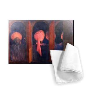  Turbans at the Window (oil on canvas) by   Tea Towel 100 