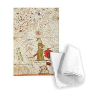  The Turkish Empire, from a nautical atlas,   Tea Towel 