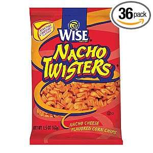 Wise Nacho Twisters, 1.125 Oz Bags (Pack of 36)  Grocery 