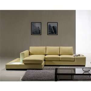  Modern Compact Leather Sectional Sofa By TOSH Furniture 