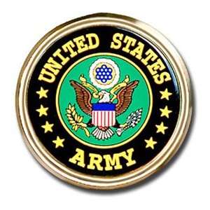  United States Army USA Seal Gold Plated Premium Metal Car 