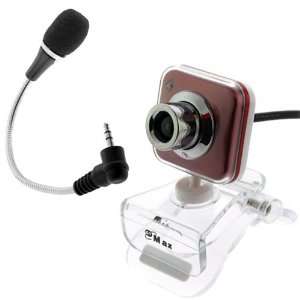  GTMax Red Square 5 Mega Pixel USB Webcam with Microphone 