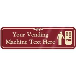 Vending Machine Symbol Sign ShowCase Sign, 10 x 3