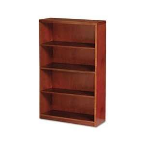  New   Mira Series Wood Veneer 4 Shelf Bookcase, 34w x 12d 