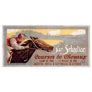  San Sebastian / Courses De Chevaux Giclee Poster Print 