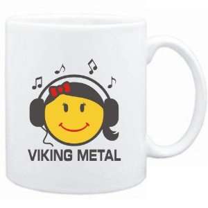  Mug White  Viking Metal   female smiley  Music Sports 