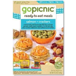  GoPicnic Salmon + Crackers Ready to Eat Meal   6 Pack 