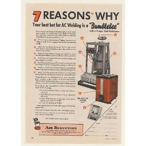  1944 Air Reduction Bumblebee AC Welding Machine Print Ad 