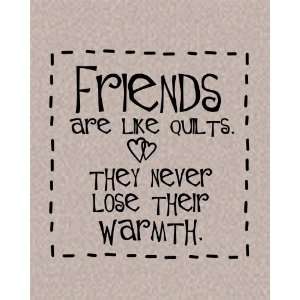  Adhesive Wall Decals   Friends are like quilts 