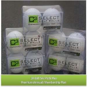 GolfBallSelector 10 Ball Test Kit (Premium Membership Plan 