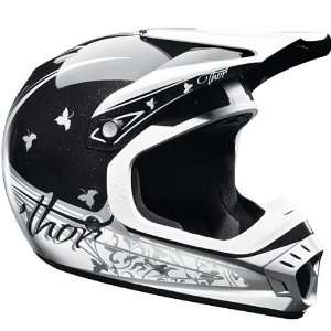  Thor Womens Quadrant Motocross Helmet Black/White Extra 